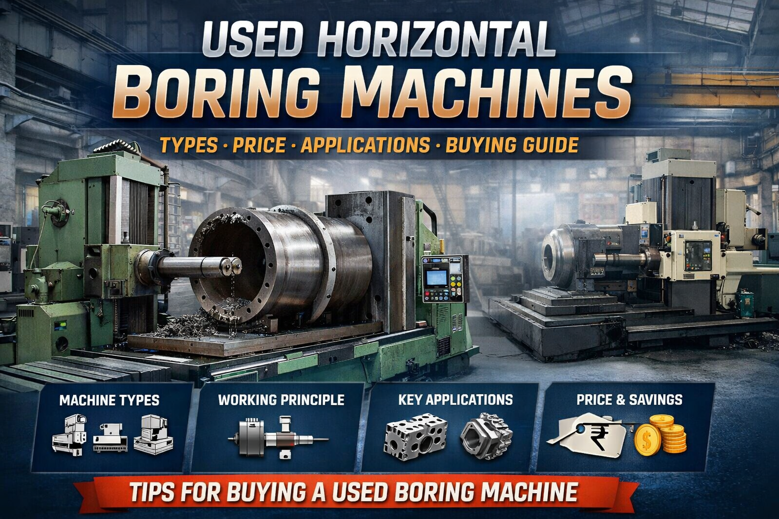Used Horizontal Boring Machine: Types, Price, Applications